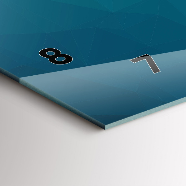 Horizontale Uhr mit motiv Marine Abstraktion