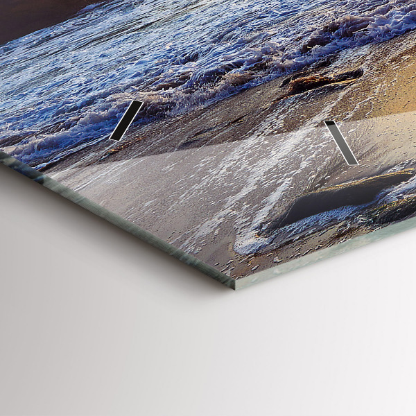 Horizontale Uhr Sonnenuntergang am Strand