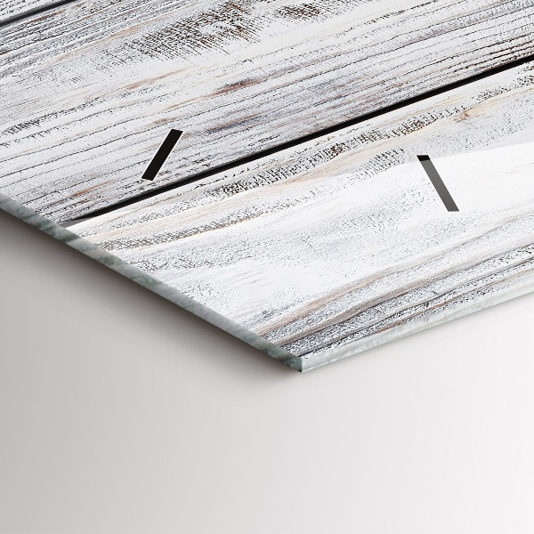Horizontale Uhr mit motiv Bemalte Bretter