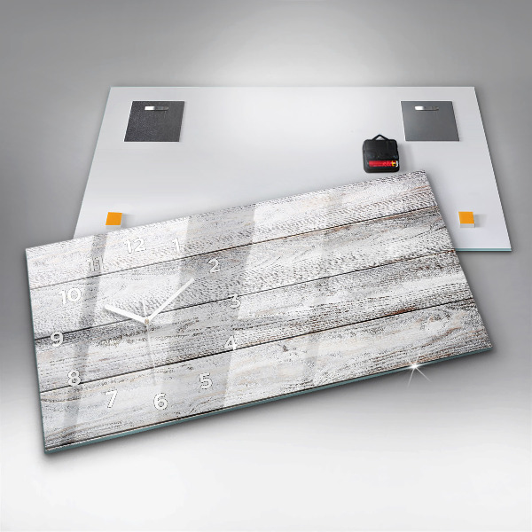 Horizontale Uhr mit motiv Bemalte Bretter