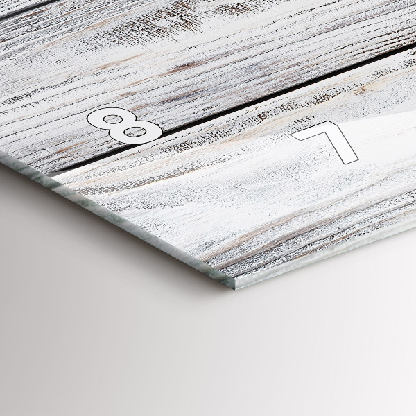 Horizontale Uhr mit motiv Bemalte Bretter