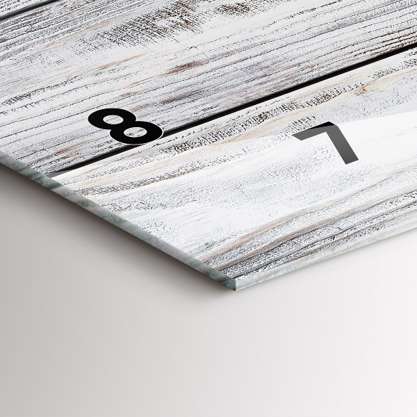 Horizontale Uhr mit motiv Bemalte Bretter