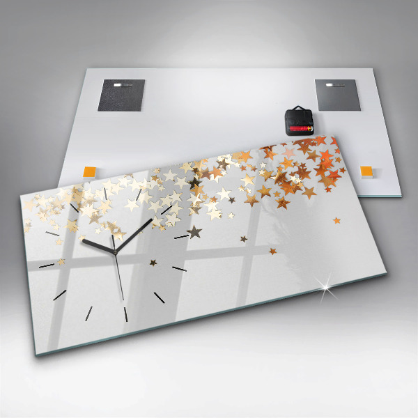 Horizontale Uhr Sterne