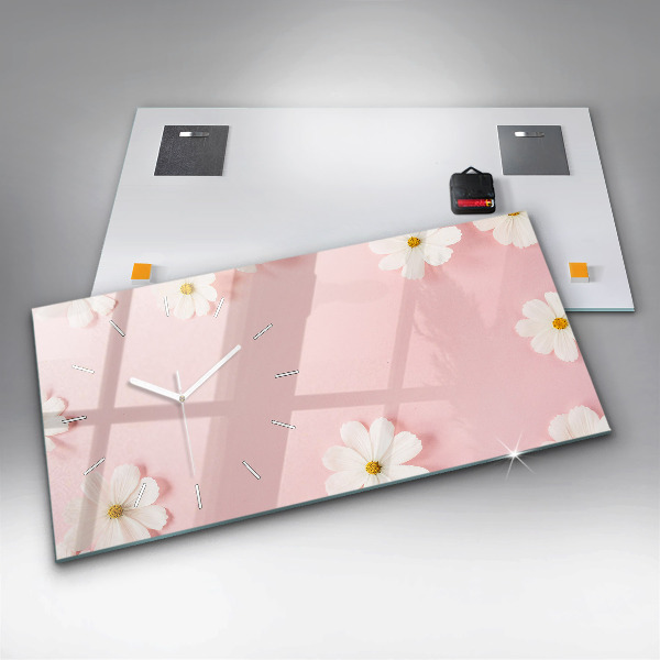 Horizontale Uhr mit motiv Gänseblümchen