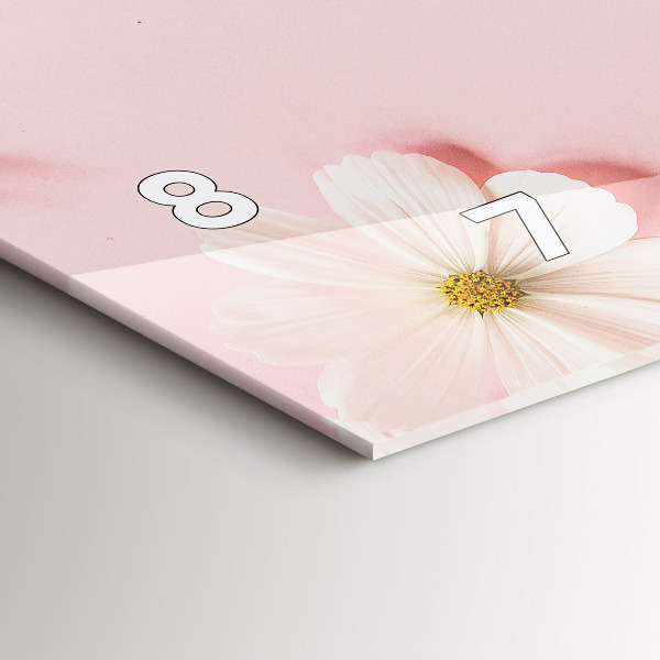 Horizontale Uhr mit motiv Gänseblümchen