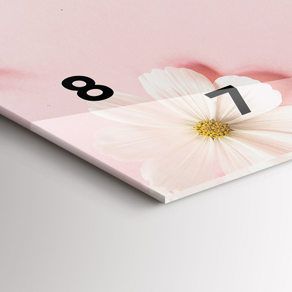 Horizontale Uhr mit motiv Gänseblümchen