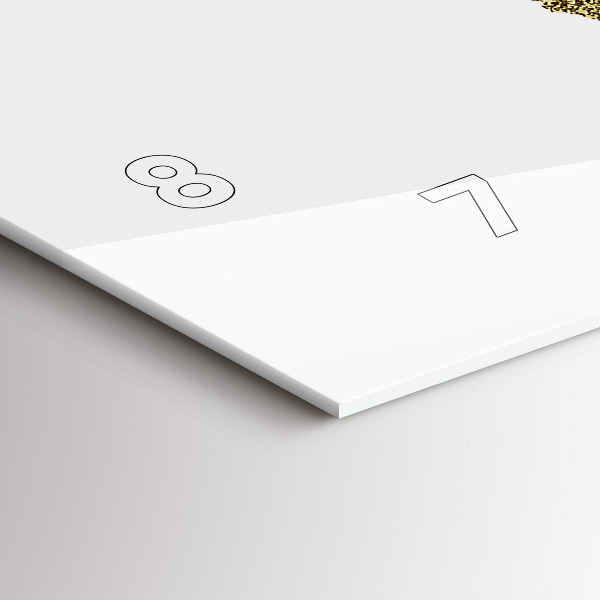 Horizontale Uhr mit motiv Weltkarte