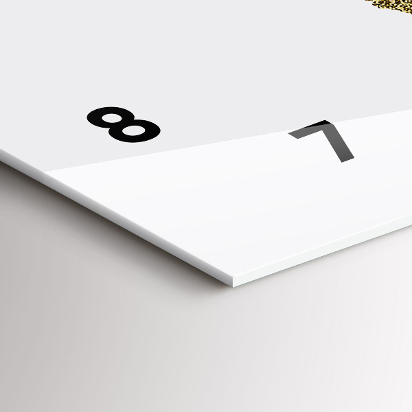 Horizontale Uhr mit motiv Weltkarte