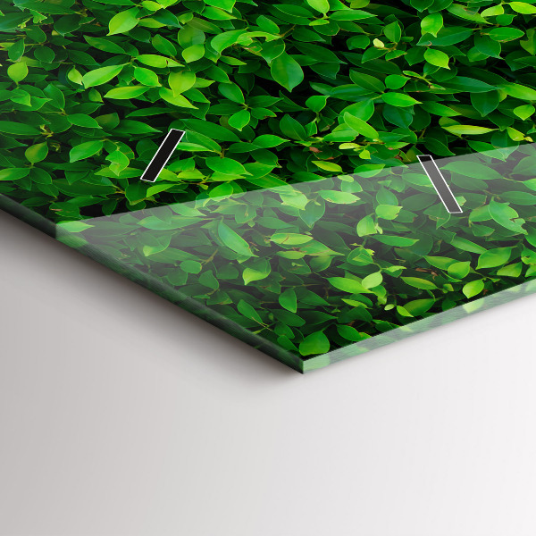 Horizontale Uhr Heckenblätter