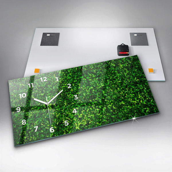 Horizontale Uhr Heckenblätter