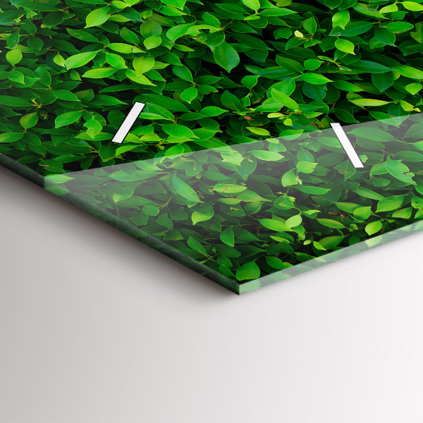 Horizontale Uhr Heckenblätter