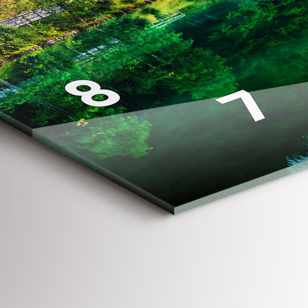 Horizontale Uhr mit motiv Seelandschaft