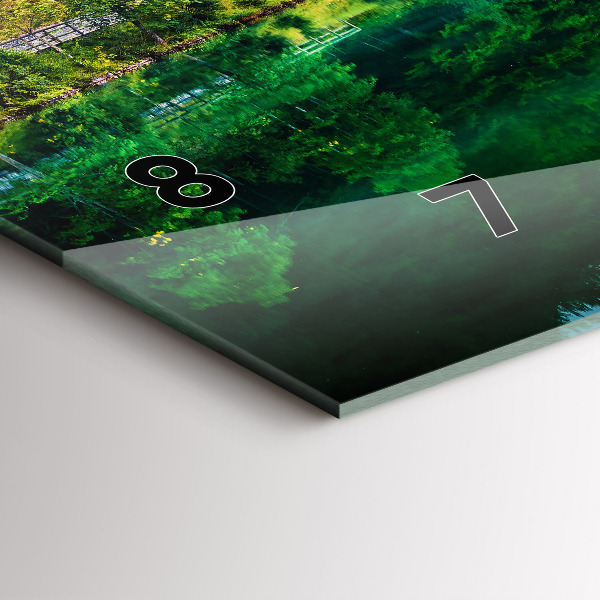 Horizontale Uhr mit motiv Seelandschaft
