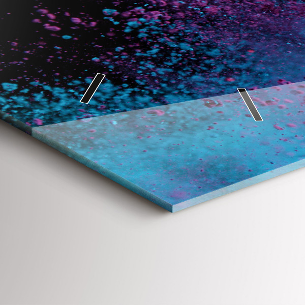 Horizontale Uhr Eine Explosion von Farben