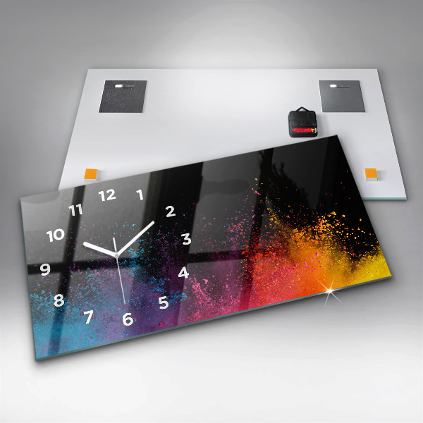 Horizontale Uhr Eine Explosion von Farben