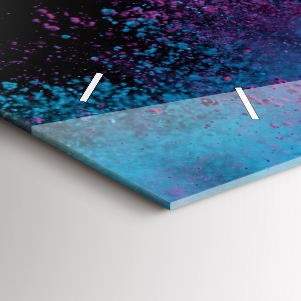 Horizontale Uhr Eine Explosion von Farben