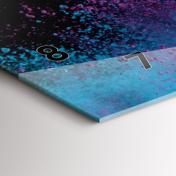 Horizontale Uhr Eine Explosion von Farben