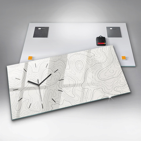 Horizontale Uhr Flecken abstrakt