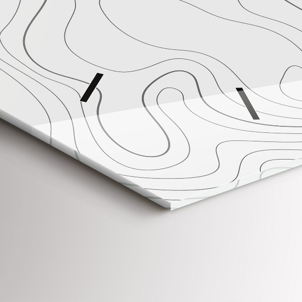 Horizontale Uhr Flecken abstrakt