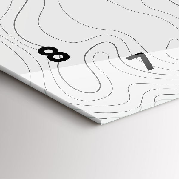 Horizontale Uhr Flecken abstrakt