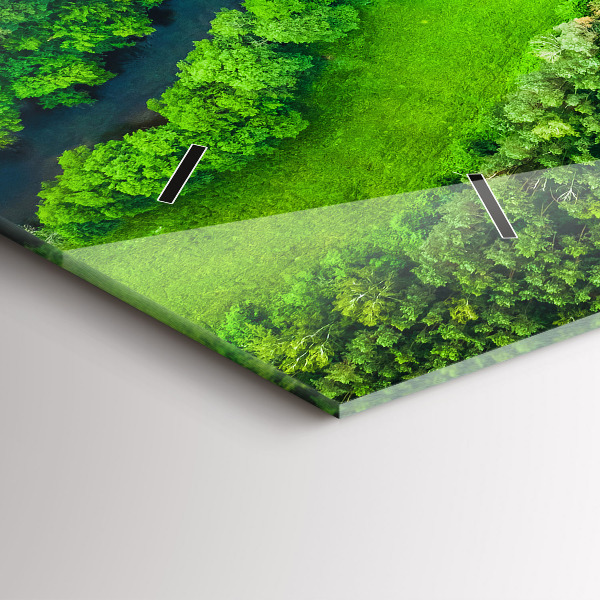 Horizontale Uhr Fluss im Wald