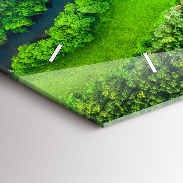 Horizontale Uhr Fluss im Wald