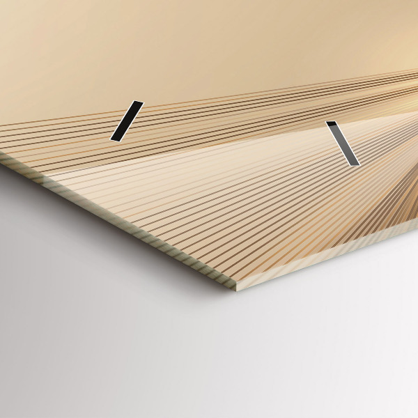 Horizontale Uhr Abstraktes Licht