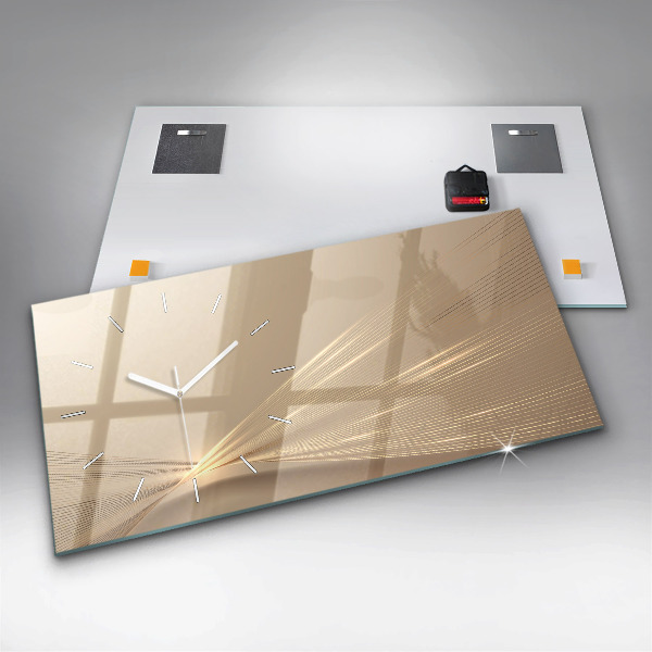 Horizontale Uhr Abstraktes Licht