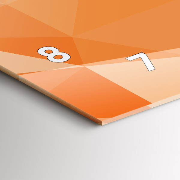 Horizontale Uhr mit motiv Abstrakte Dreiecke