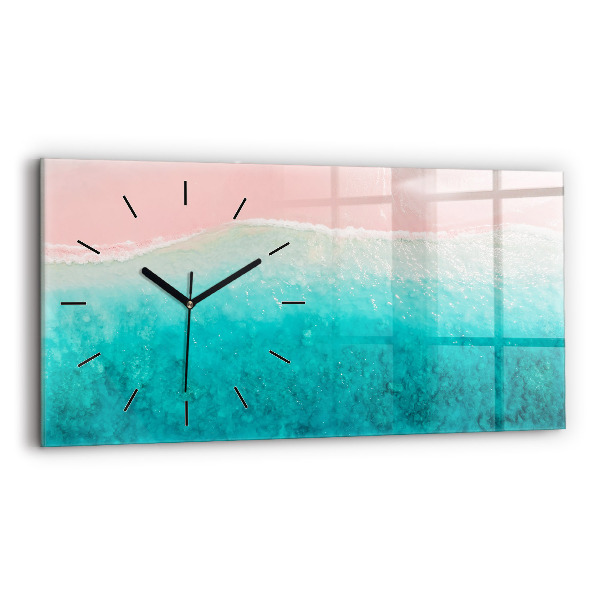Horizontale Uhr mit motiv Strand Meersand