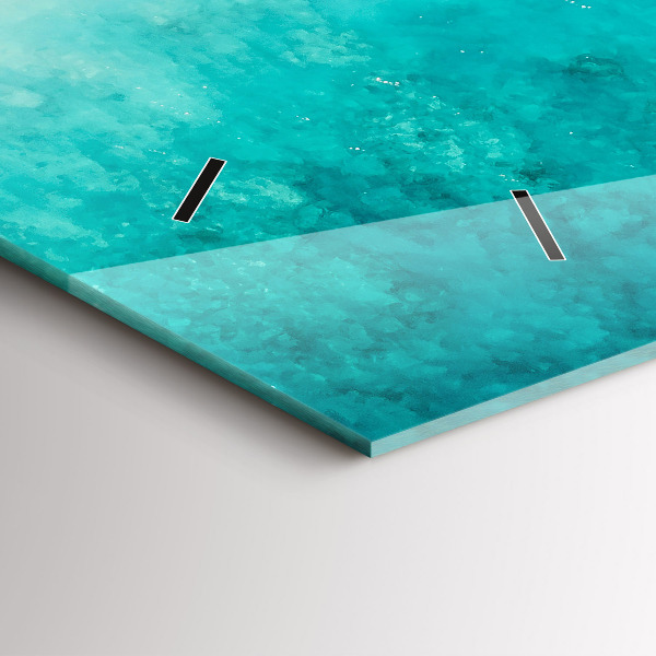 Horizontale Uhr mit motiv Strand Meersand