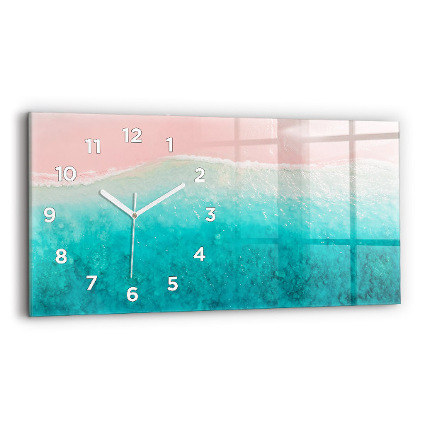 Horizontale Uhr mit motiv Strand Meersand
