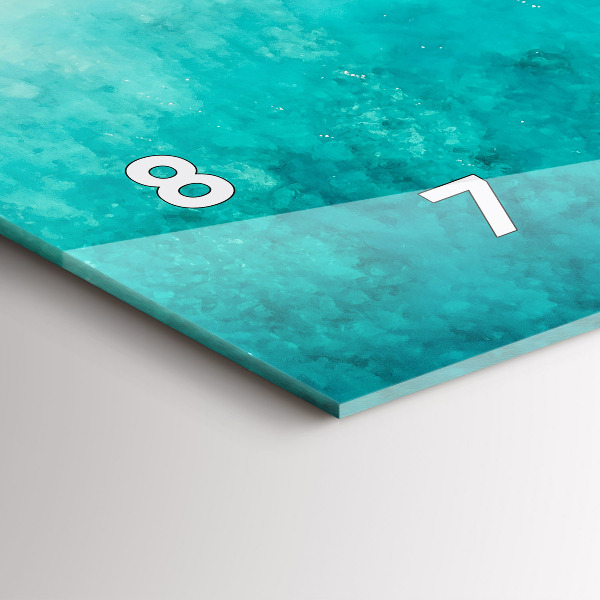 Horizontale Uhr mit motiv Strand Meersand