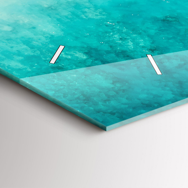 Horizontale Uhr mit motiv Strand Meersand