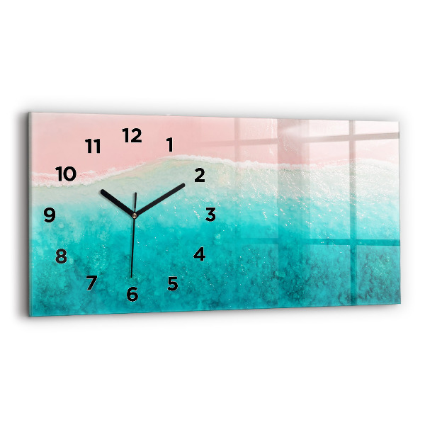 Horizontale Uhr mit motiv Strand Meersand