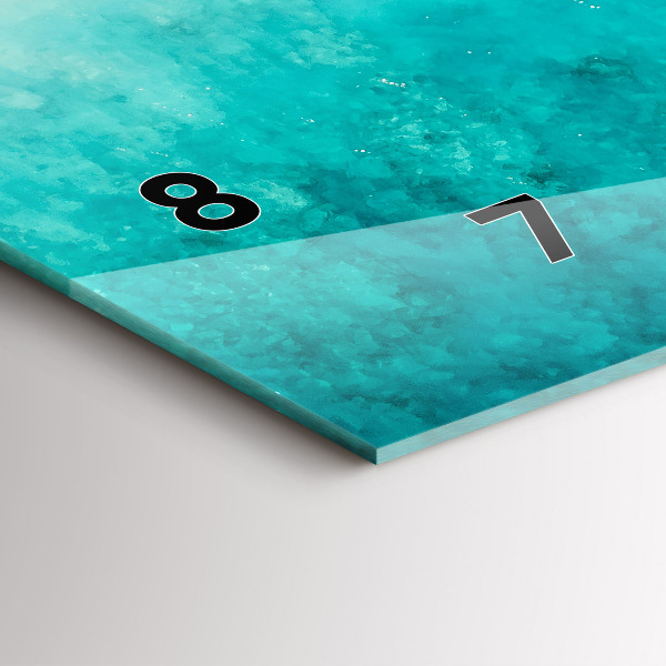 Horizontale Uhr mit motiv Strand Meersand