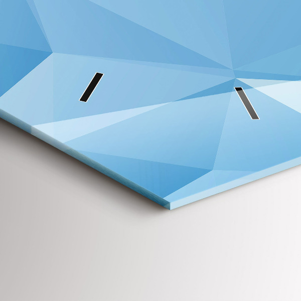 Horizontale Uhr mit motiv Dreiecke abstrakt