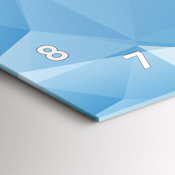 Horizontale Uhr mit motiv Dreiecke abstrakt