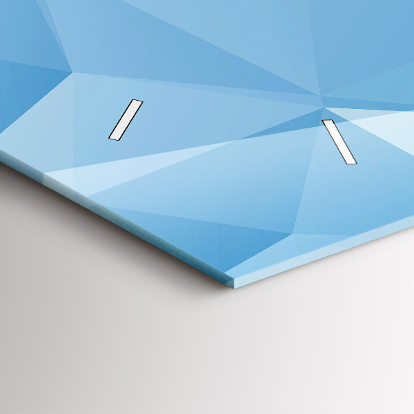 Horizontale Uhr mit motiv Dreiecke abstrakt