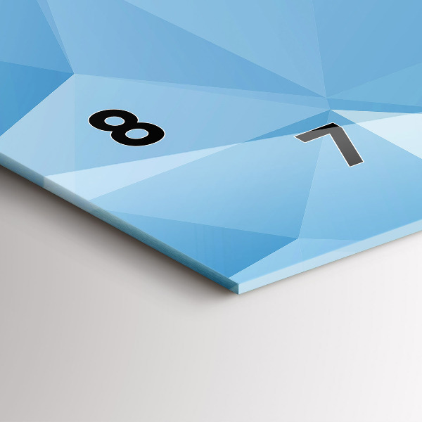 Horizontale Uhr mit motiv Dreiecke abstrakt