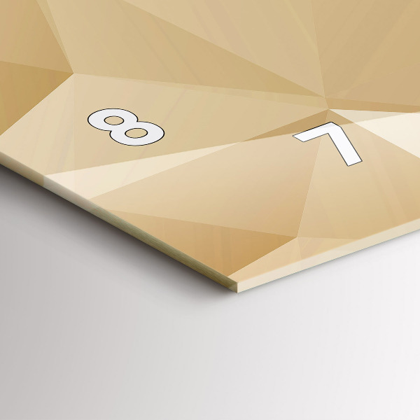 Horizontale Uhr Dreiecke abstrakt