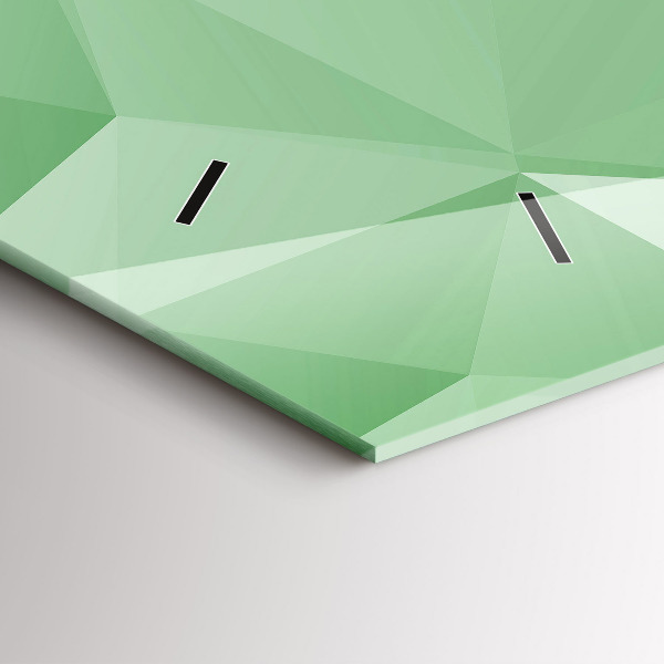 Horizontale Uhr mit motiv Dreiecke abstrakt