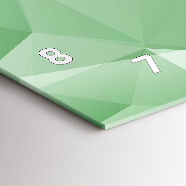 Horizontale Uhr mit motiv Dreiecke abstrakt