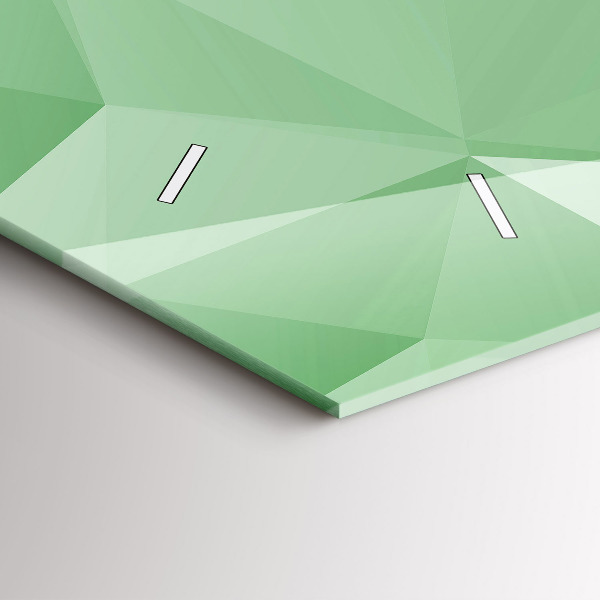 Horizontale Uhr mit motiv Dreiecke abstrakt