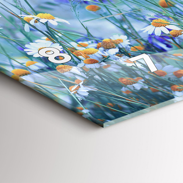 Horizontale Uhr mit motiv Schmetterling auf einer Wiese