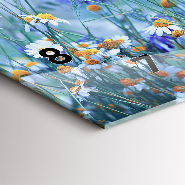 Horizontale Uhr mit motiv Schmetterling auf einer Wiese