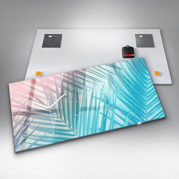 Horizontale Uhr Tropische Palme