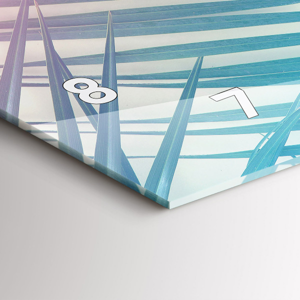 Horizontale Uhr Tropische Palme