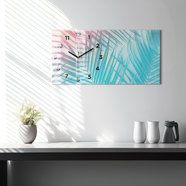 Horizontale Uhr Tropische Palme