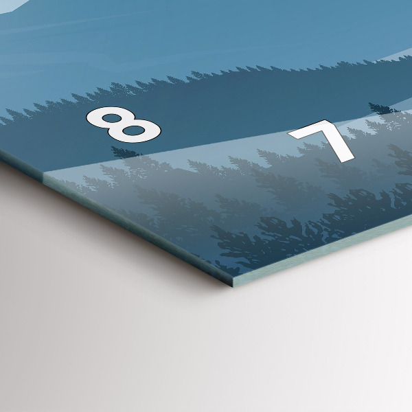 Horizontale Uhr Bergige Landschaft